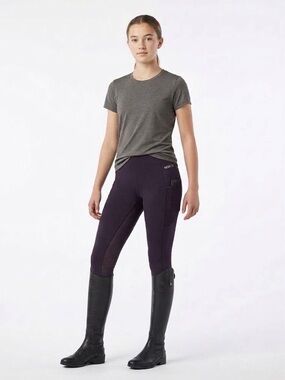 Kerrits Performance Riding Tights Purple Girls Size 14 NWT HD4829